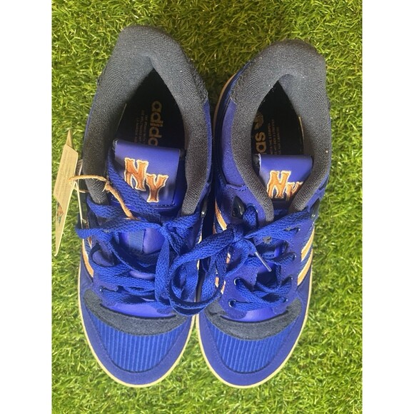 NY Mets Adidas Rivalry Low 86 NYC Blue Orange Mens Size 8 Shoes Baseball MLB - Picture 4 of 9
